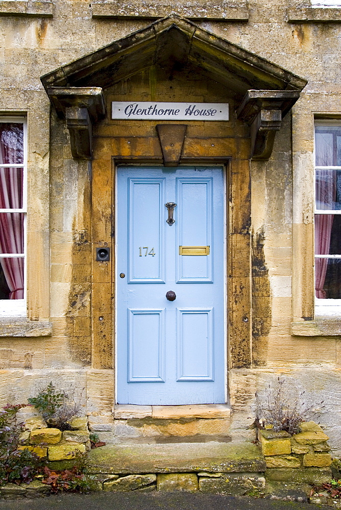 Exterior of a Cotswolds house called Glenthorne House, Burford, United Kingdom