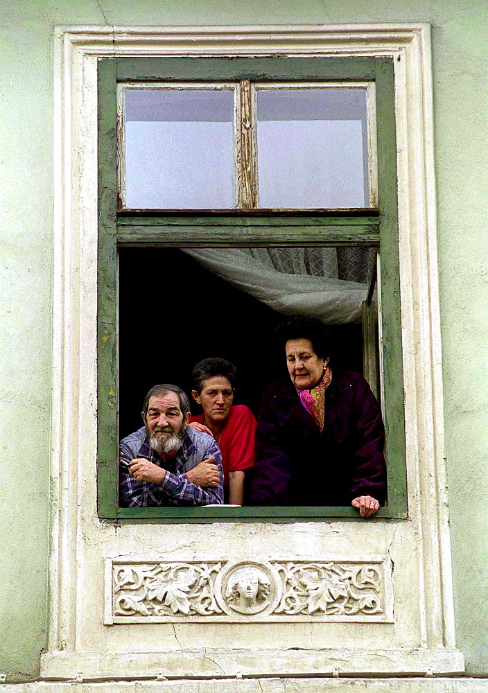 Locals in Sibiu, Romania