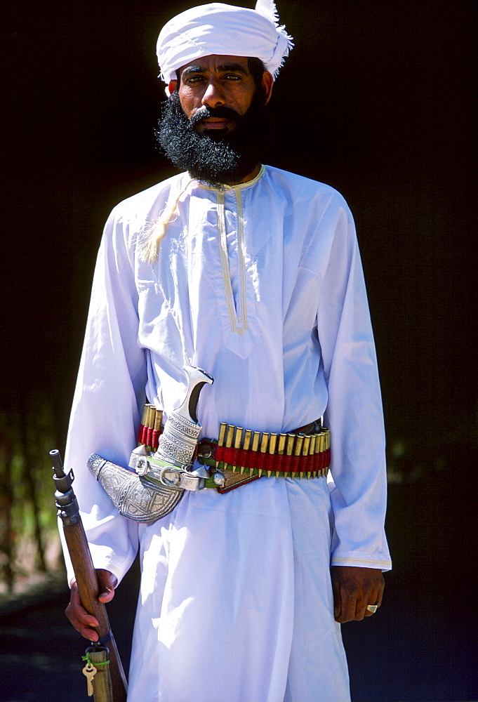 Guard, Nizwa, Oman.