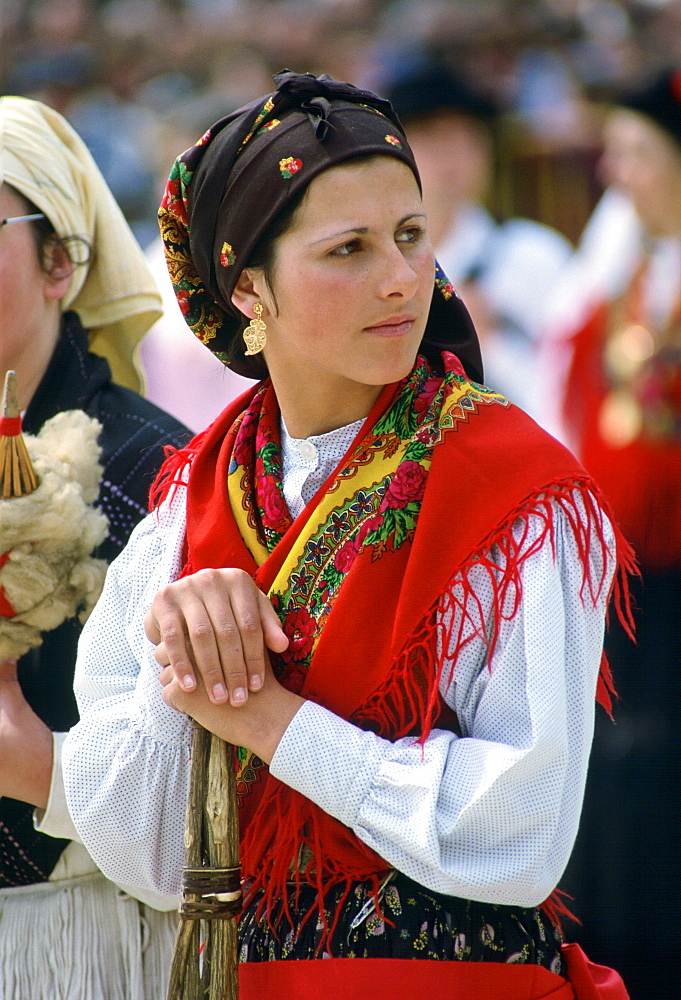 Woman wearing Folk Costume, Oporto, Portugal