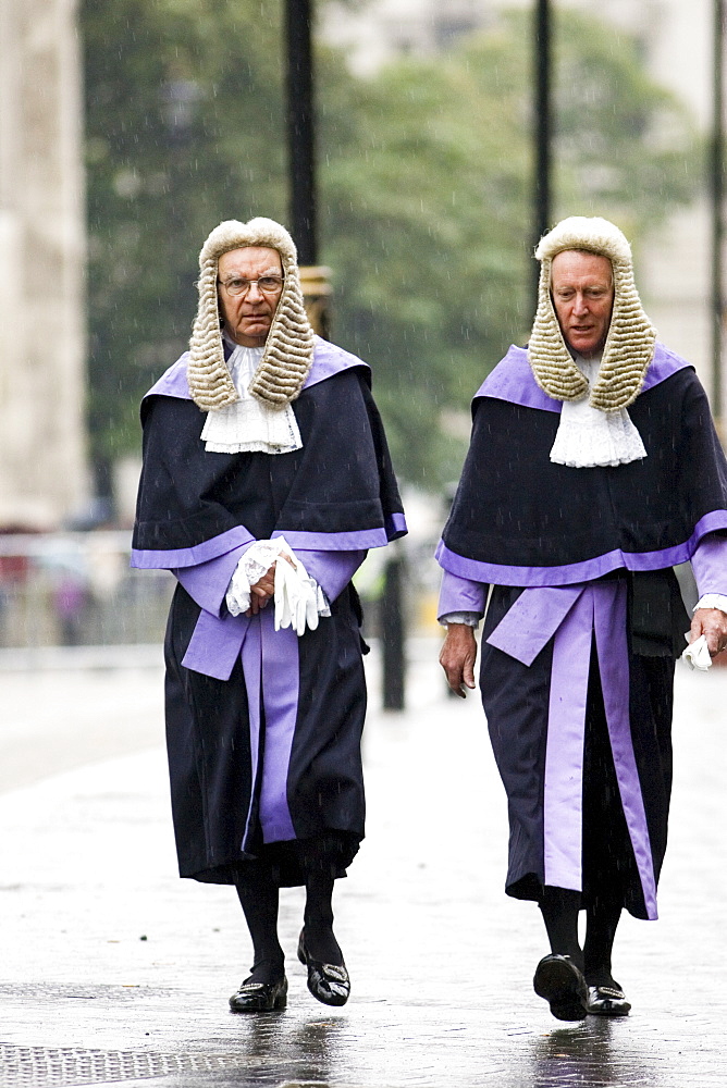 Judges Procession from Westminster Abbey, London, England, United Kingdom