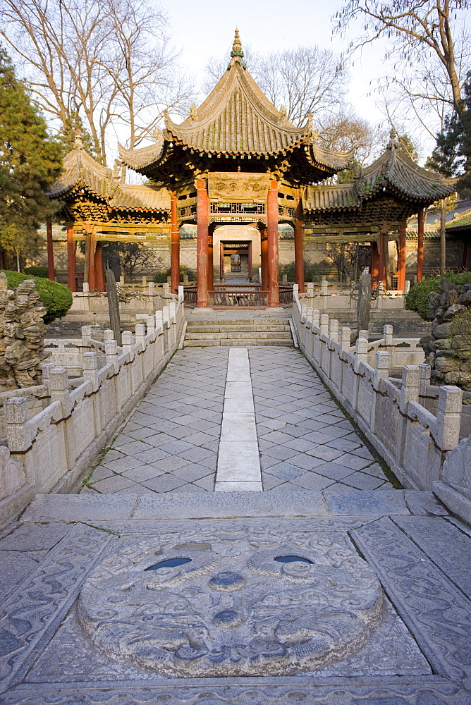 Phoenix Pavilion at the Great Mosque in the Muslim area of Xian, China