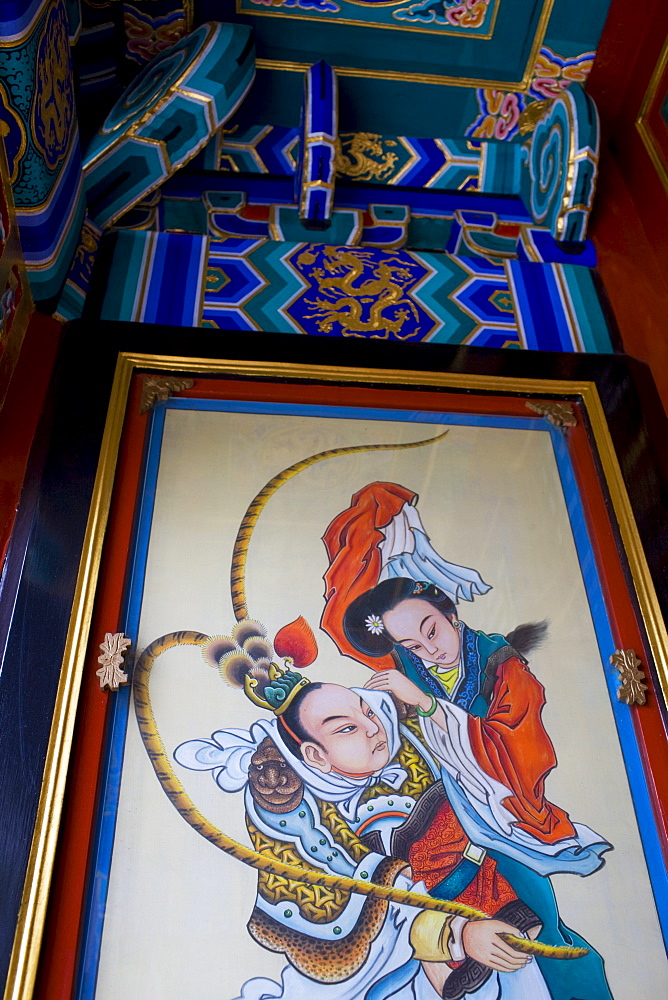 Typical ancient Chinese art, newly restored at The Summer Palace, Beijing, China