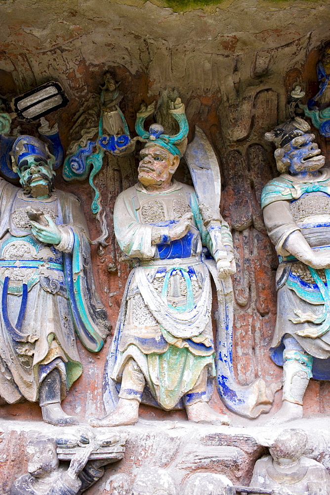 Dazu rock carvings at Mount Baoding, Chongqing, China