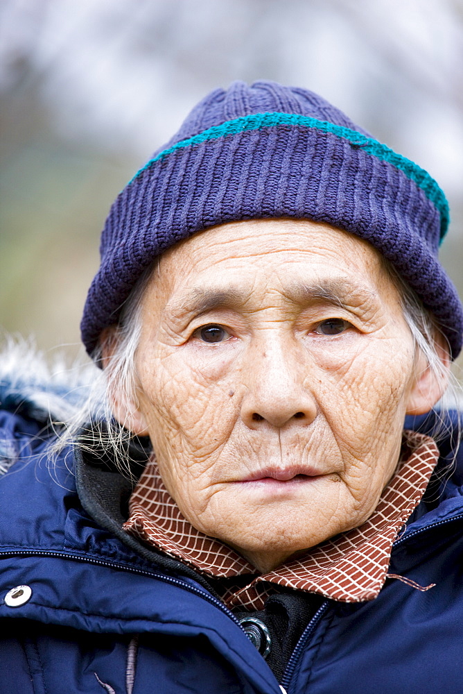 Elderly Chinese woman in Chongqing, China