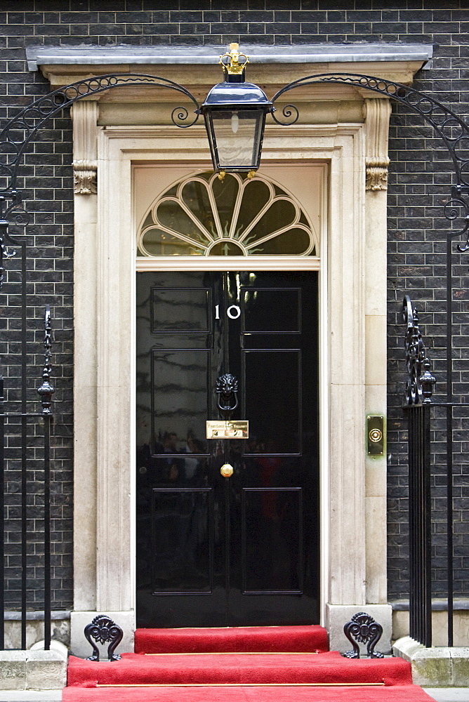 Number 10 Downing Street, official home of the British Prime Minister, London, United Kingdom