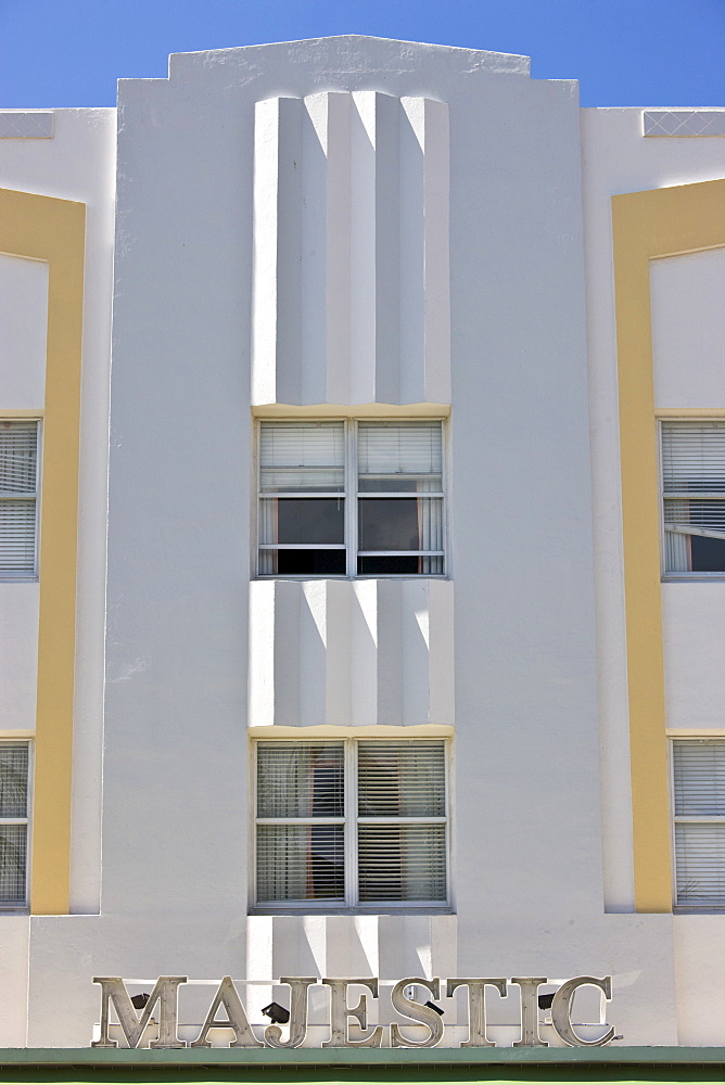 Majestic Hotel South Beach on Ocean Drive art deco district South Beach, Miami, Florida, United States of America