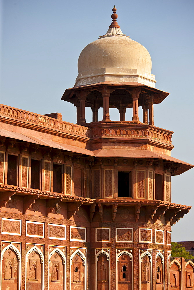 Agra Fort the Jahangir Mahal, zenana palace residence of Rajput wives of Mughal Emperor Akbar