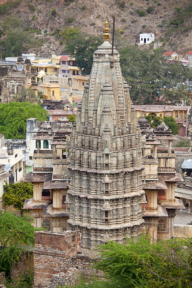 Jagat Shiromani Hindu Krishna Temple, built 11th Century dedicated to Vishnu in Jaipur, Rajasthan, Northern India