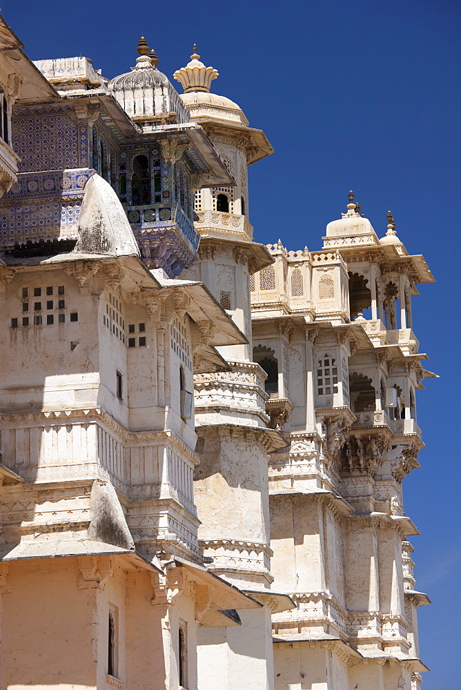 The City Palace of 76th Maharana of Mewar, His Highness, Shriji Arvind Singh Mewar of Udaipur, the Zenana Mahal, Rajasthan, India