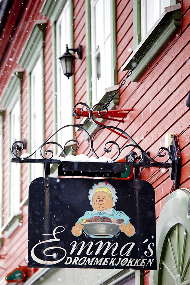 Emma's Drommekjokken, famous Norwegian restaurant in the city of Tromso in the Arctic Circle in Northern Norway