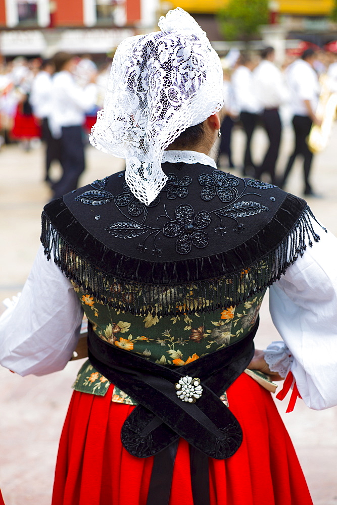 Traditional fiesta at Villaviciosa in Asturias, Northern Spain