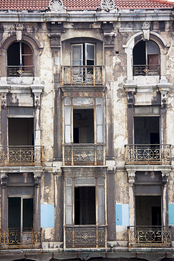 Traditional architecture in Gijon city, Asturias, Northern Spain