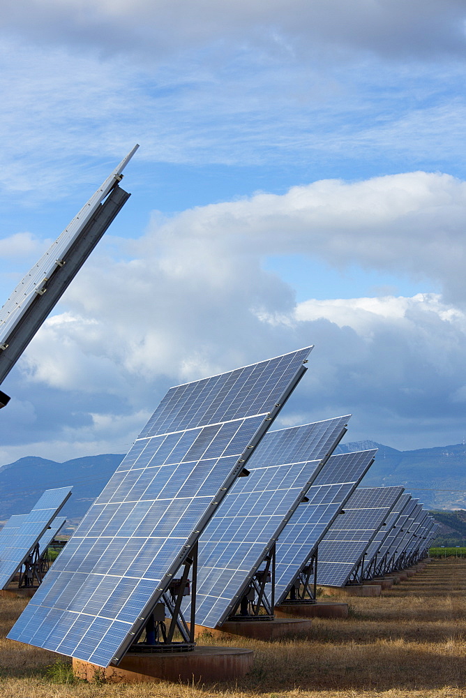 Solar panels in Northern Spain