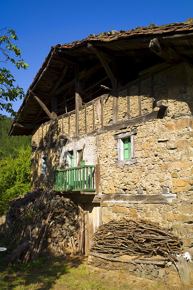 Traditional Basque architecture in the Biskaia Basque region of Northern Spain