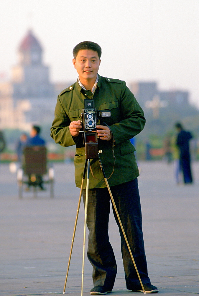 Official tourist photographer Tianenmen Square, Peking (Beijing), China