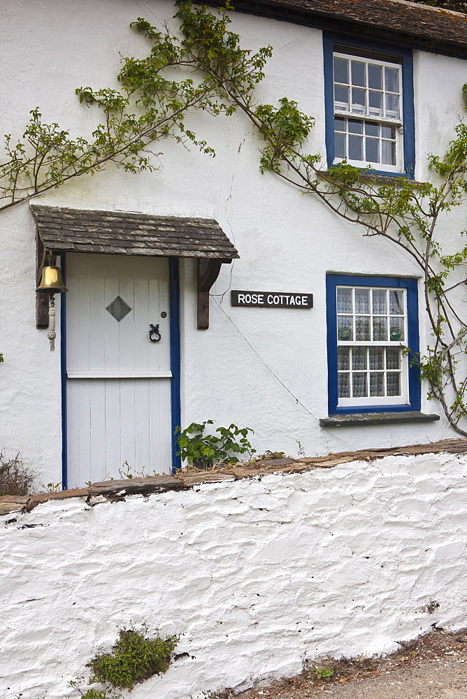 Rose Cottage at Helston on the Helford Estuary, Cornwall, England, UK