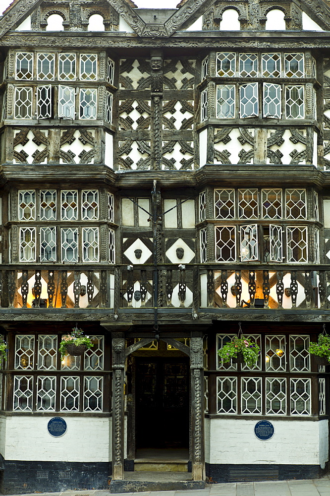 Tudor style timber-framed house in Corve Street, Ludlow, Shropshire, UK