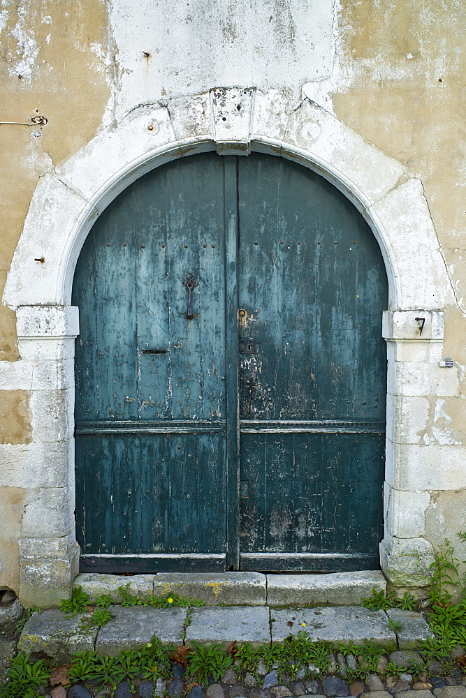 Street scene at St Martin de Re, Ile de Re, France