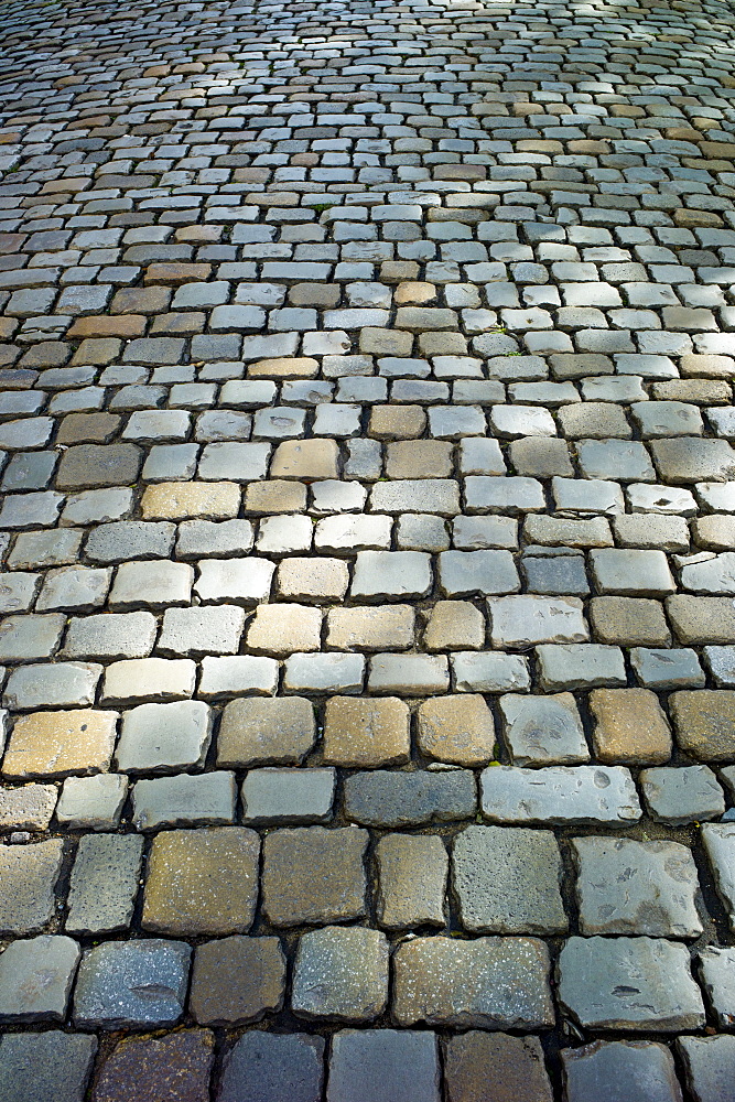 Cobble stone floor at St Martin de Re, Ile de Re, France