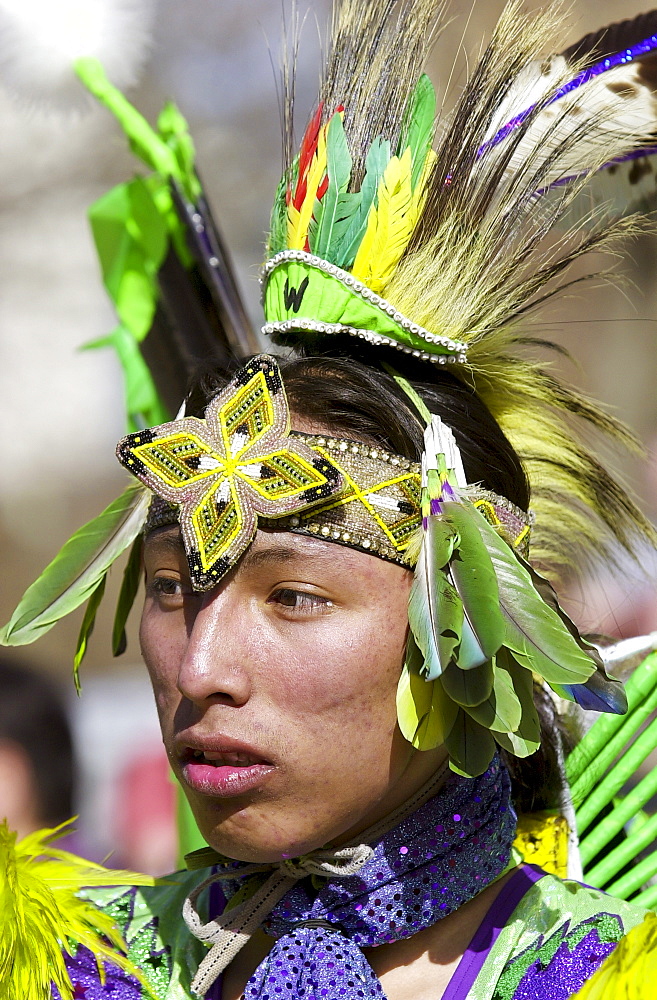 Tribes of  plains indians - Sioux, Dakota, Cree and Dene First Nation People, Wanuskewin Heritage Park, Saskatoon, Canada