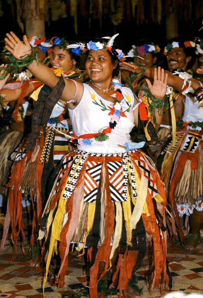 Local people at cultural event in Tuvalu, South Pacific