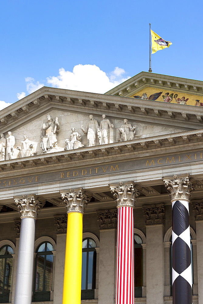 Bavarian State Opera house (Bayerische Staatsoper), in Max-Joseph-Platz in Munich, Bavaria, Germany, Europe