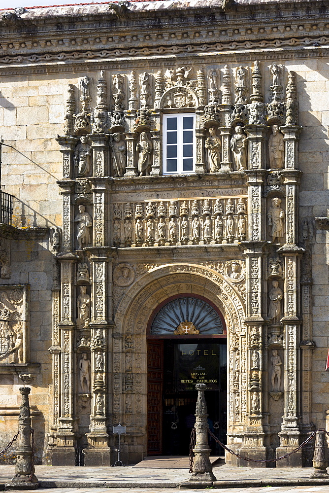 Parador Hostal de los Reyes Catolicos, UNESCO World Heritage Site, Santiago de Compostela, Galicia, Spain, Europe