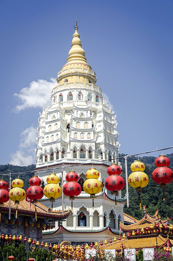 Kek Lok Si Temple during Chinese New Year period, Penang, Malaysia, Southeast Asia, Asia 