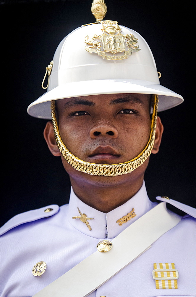 Palace Guard, Grand Palace, Bangkok, Thailand, Southeast Asia, Asia