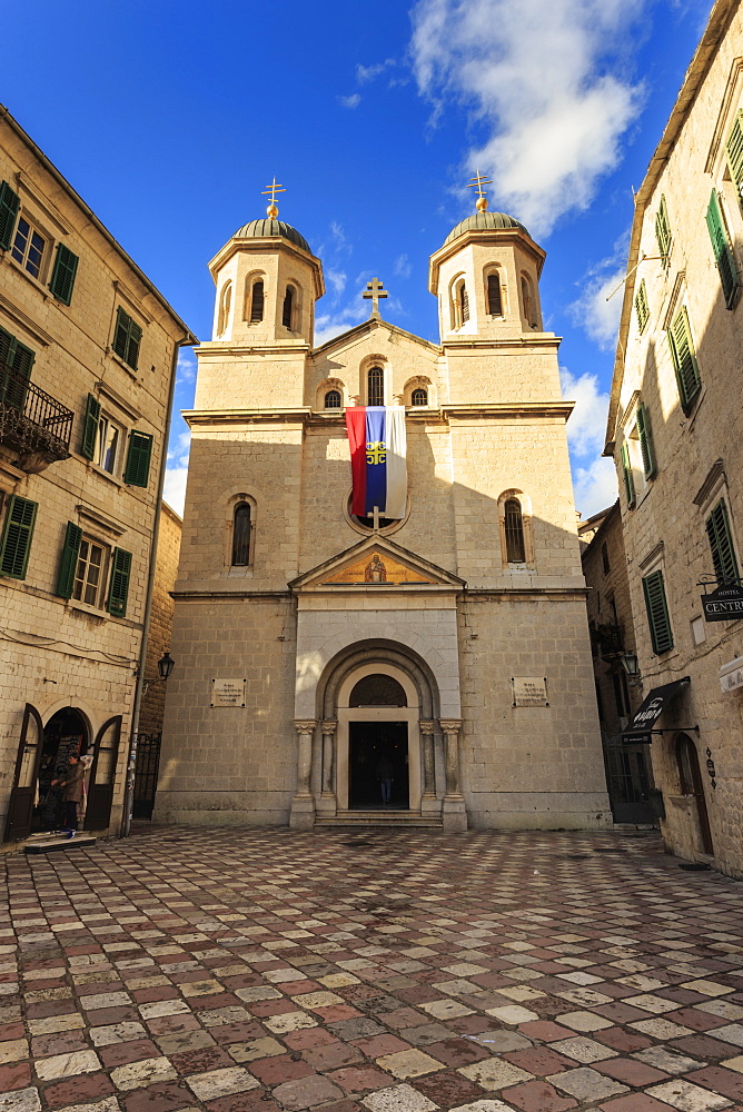 St. Nicholas Church, Orthodox, Old Town (Stari Grad), Kotor, UNESCO World Heritage Site, Montenegro, Europe