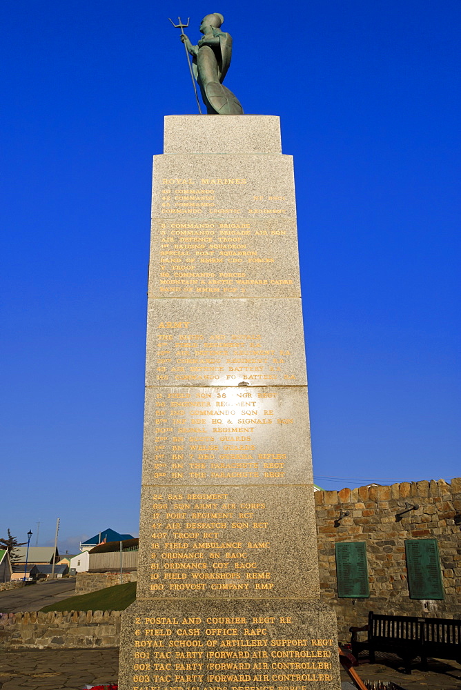 1982 Falklands War Memorial, Stanley, East Falkland, Falkland Islands, South America 