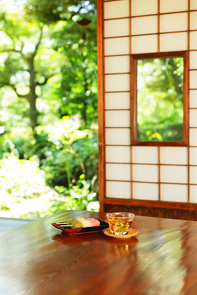 Barley Tea And Traditional Sweets