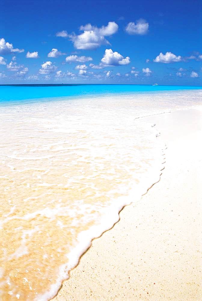 Blue sky at Shirahama Beach on Ishigaki Island, Okinawa