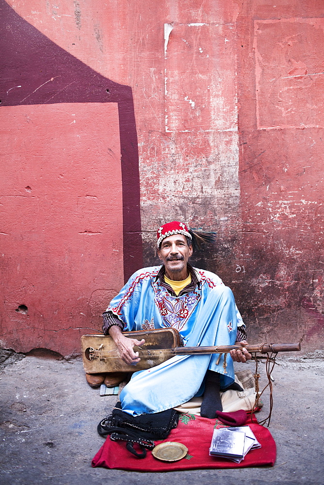 Street music in the old town of Marrakesh, Morocco