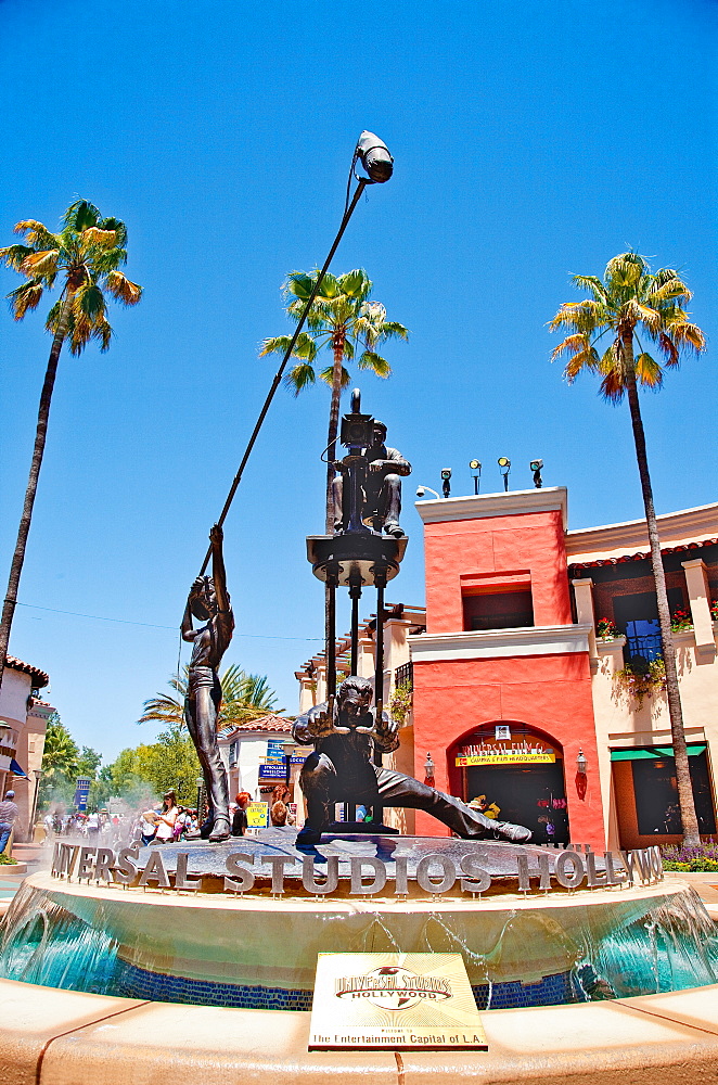 Hollywood fountain at Universal studio, Los Angeles, California, USA