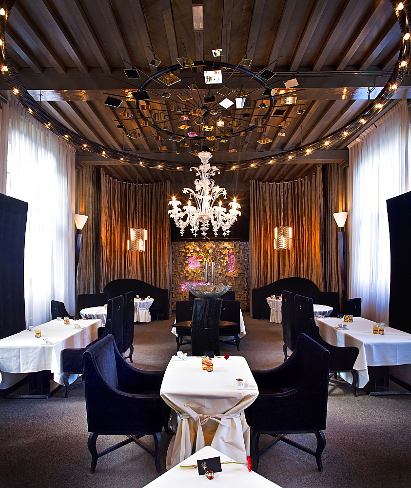 Interior of restaurant at De Librije, Zwolle, Overijssel, Netherlands