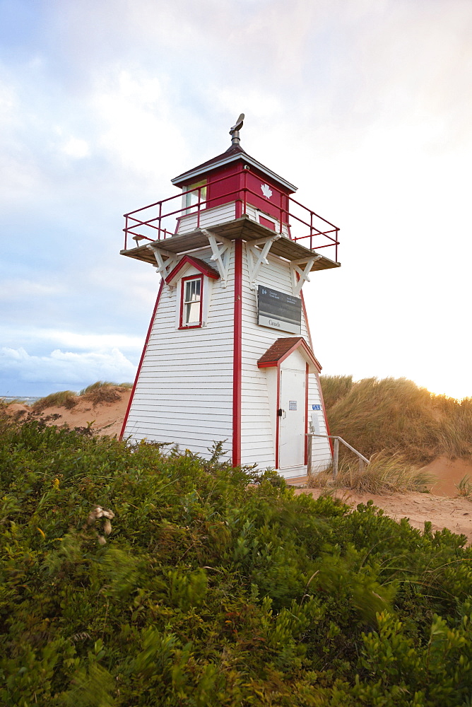 Lighthouse at Covehead in Prince Edward Island National Park, Canada