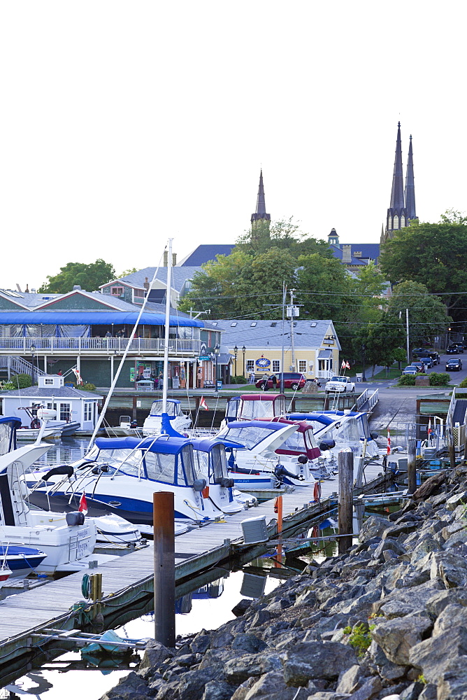 Moored boats at harbour in Prince Edward Island, Charlottetown, Germany