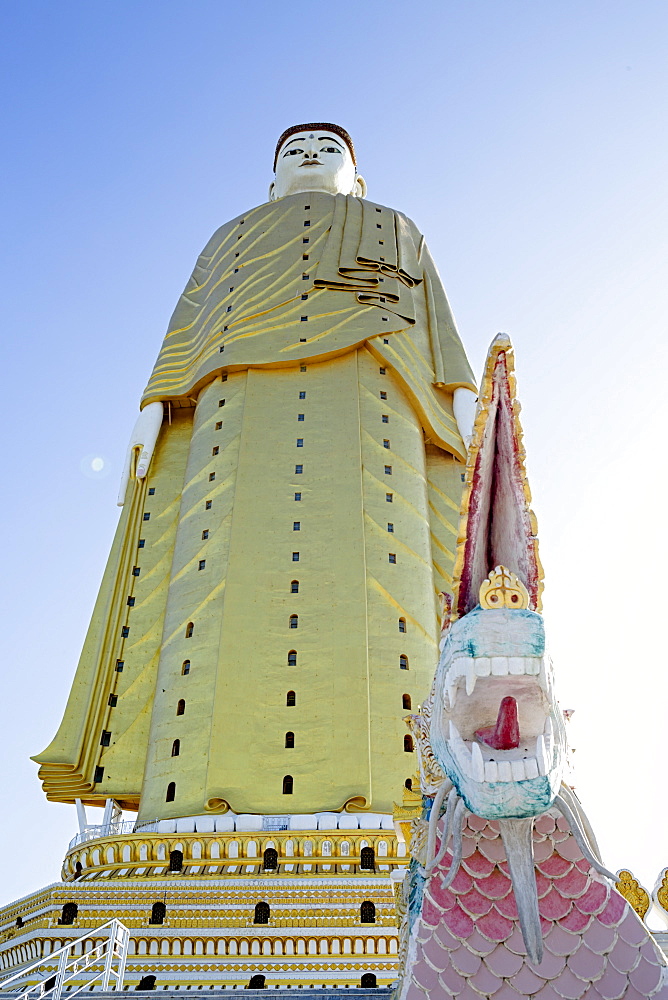 Bodhi Tataung Laykyun Sekkya standing Buddha statue, Monywa, Sagaing, Myanmar (Burma), Southeast Asia