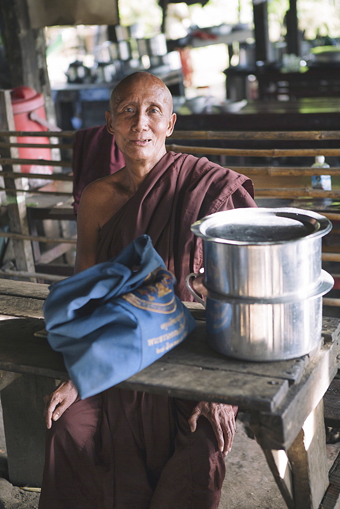 Local man, Mandalay, Sagaing, Myanmar, Southeast Asia