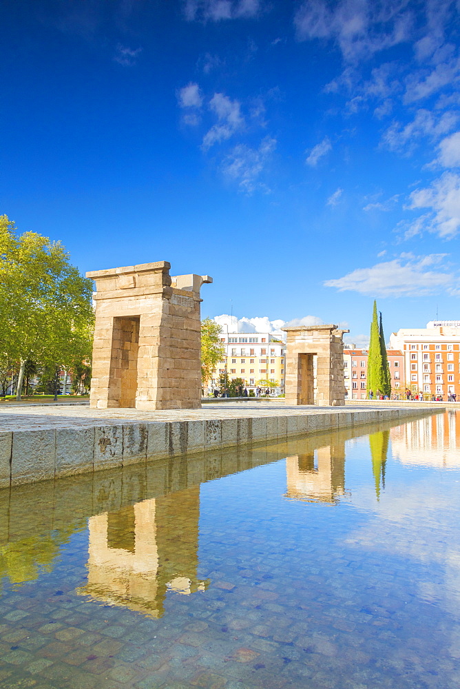 Egyptian Temple of Debod (Templo de Debod), Parque del Oeste, Madrid, Spain, Europe