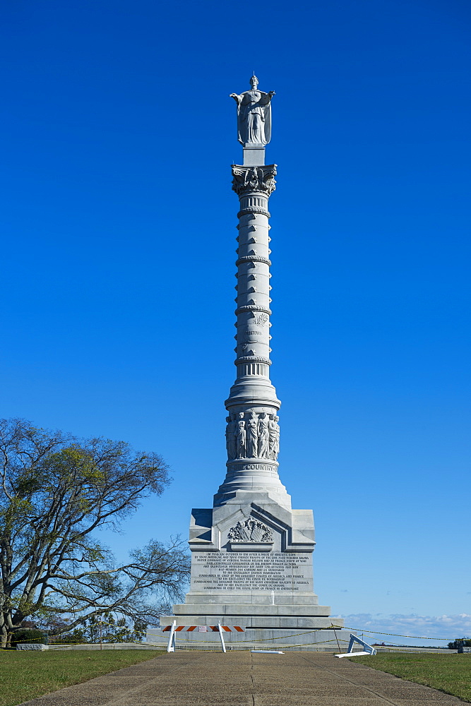 Victory monument, Historical Yorktown, Virginia, United States of America, North America