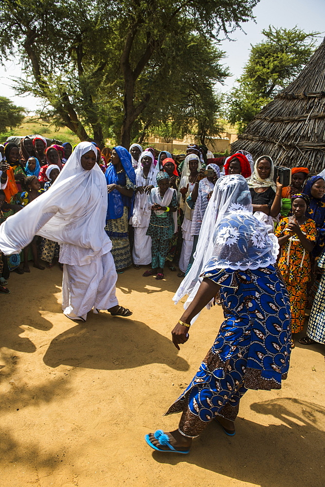 Wedding ceremony in a village in southern Niger, West Africa, Africa