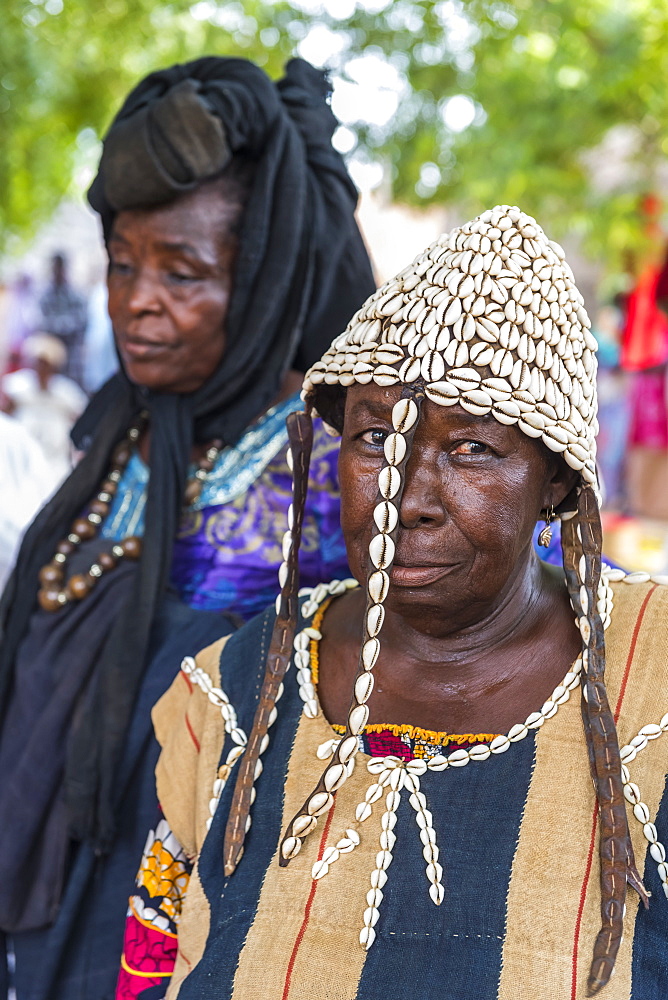 Woman at a Voodoo ceremony in Dogondoutchi, Niger, West Africa, Africa