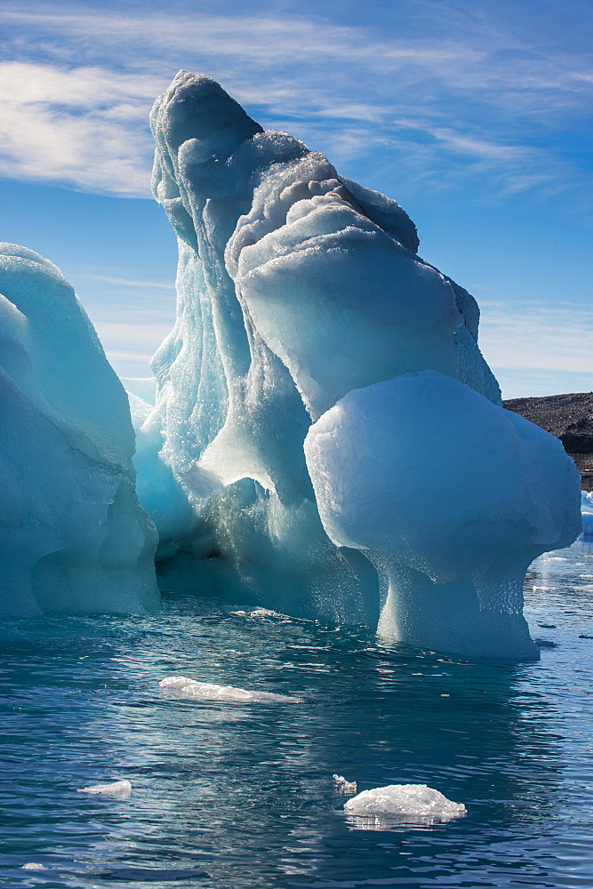 Beautiful little icebergs, Hope Bay, Antarctica, Polar Regions