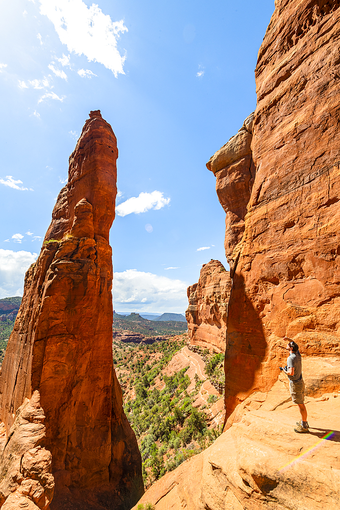 The Saddle of Cathedral Rock, Sedona, Arizona, United States of America, North America