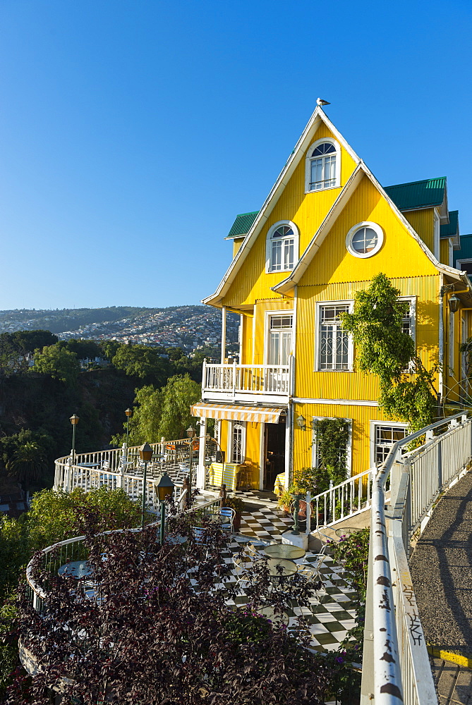 Colourful buildings, Valparaiso, Chile, South America