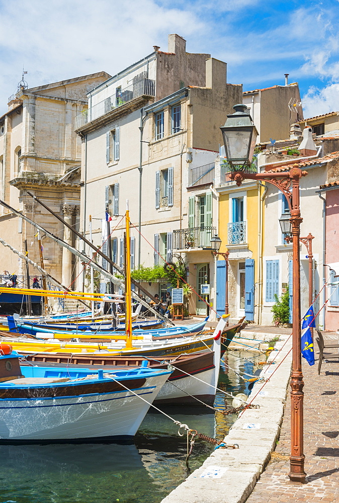 Boats in Martigues port, Bouches-du-Rhone, Provence, Provence-Alpes-Cote d'Azur, France, Europe