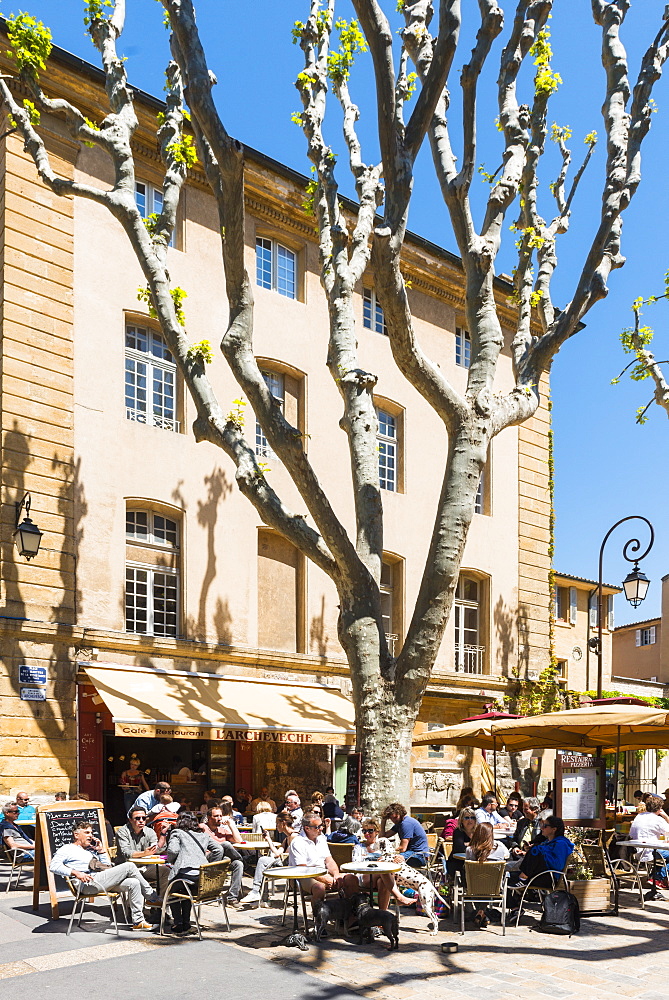 Cafe, Aix en Provence, Bouches du Rhone, Provence, Provence-Alpes-Cote d'Azur, France, Europe